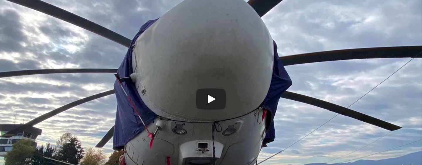 Največji helikopter na zimovanju v Mariboru