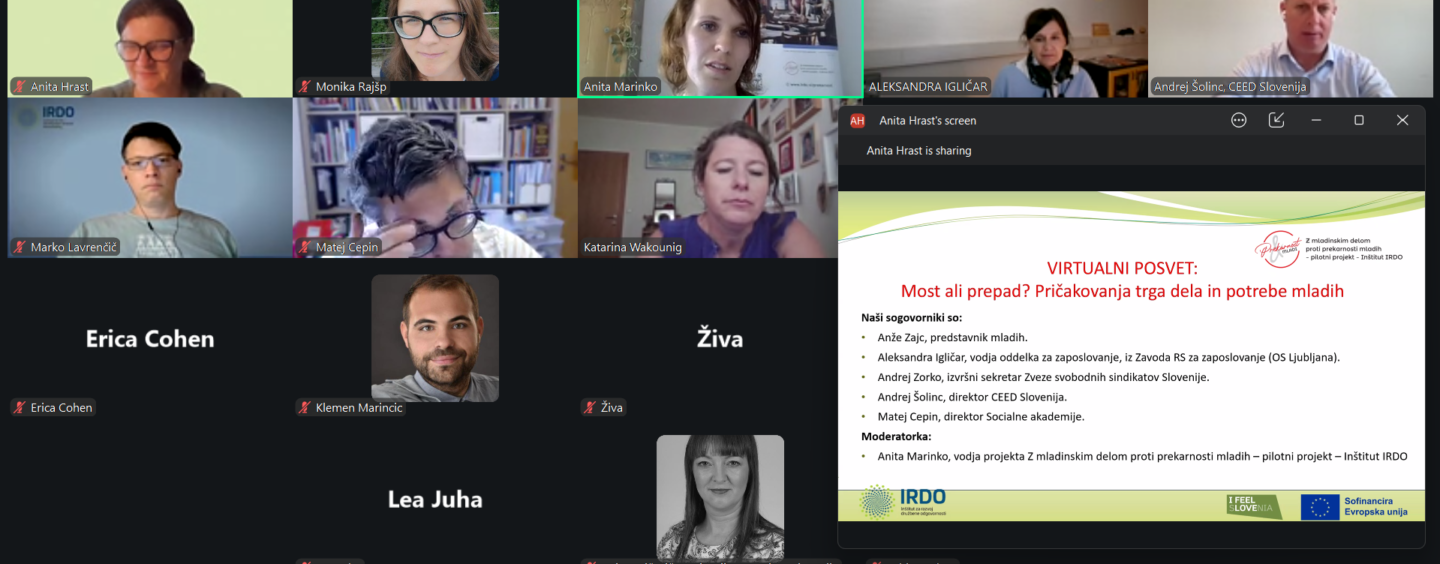 Most ali prepad? Pričakovanja trga dela in potrebe mladih